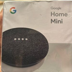 GOOGLE HOME MINI BNIB NEVER OPENED ORIGINAL SHRINK WRAP OEM. LOWEST $$ POSHMARK